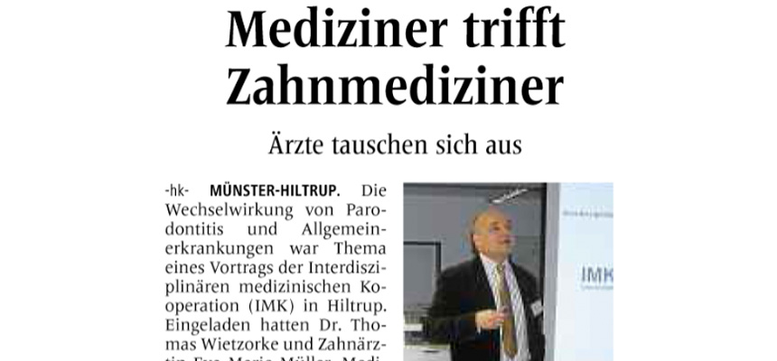 Mediziner trifft Zahnmediziner